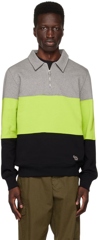 Mikina Paul Smith PS Paul Smith Half-Zip Polo Sweatshirt Rôznofarebný | M2R-684XZ-K21116-72, 0