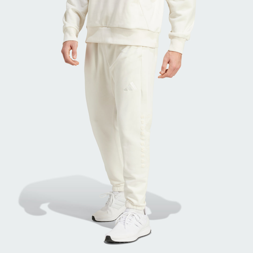Tepláky adidas Performance Men's Fleece Graphic Joggers Biela | IY6602, 0