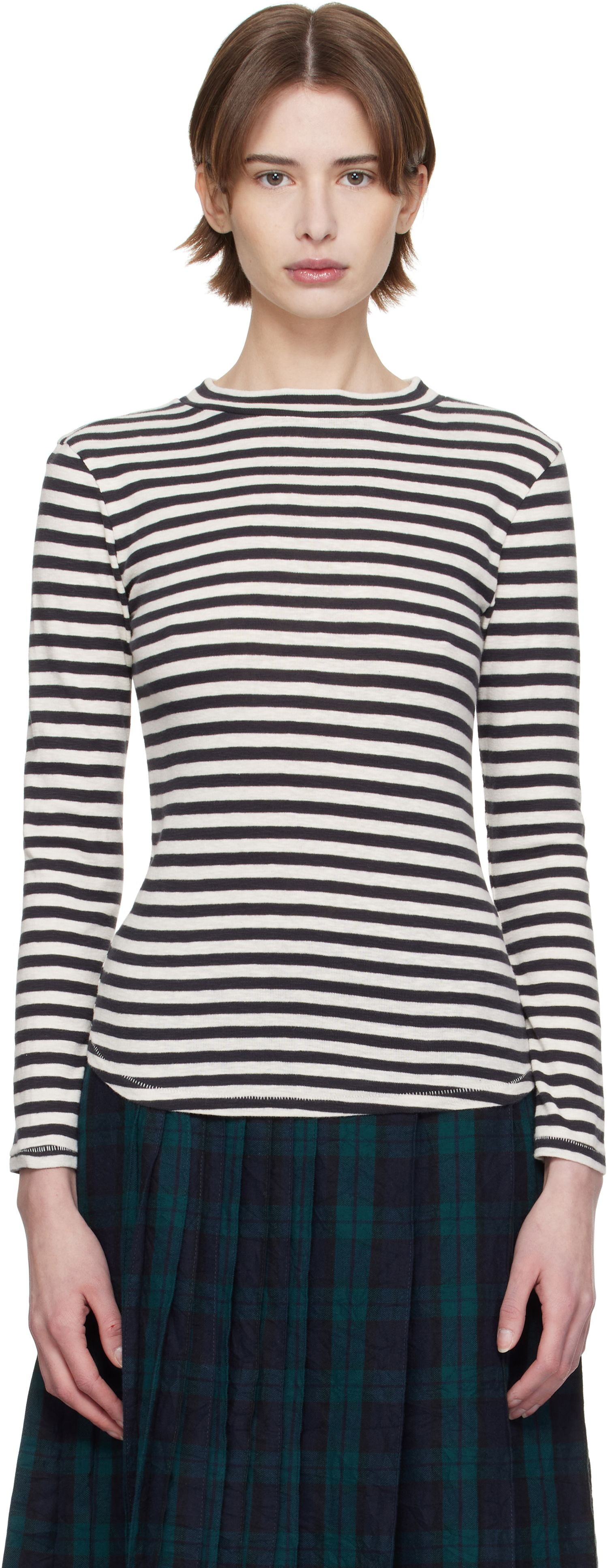 Sveter YMC YMC Striped Long Sleeve T-Shirt Rôznofarebný | Q6XMA, 0