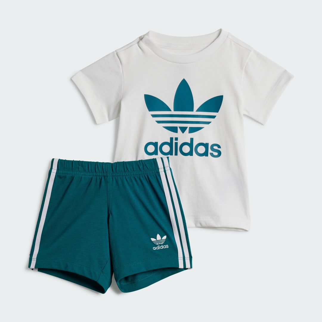 Súprava adidas Performance Kids' Shorts and Tee Set Zelené | JE0524, 0