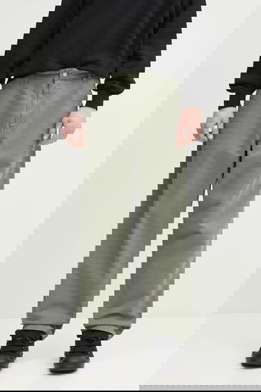 Nohavice Carhartt WIP Cotton Relaxed Fit Single Knee Pant Zelené | I031499.1YFGD, 0