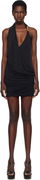 Balmain Draped Halter Neck Minidress