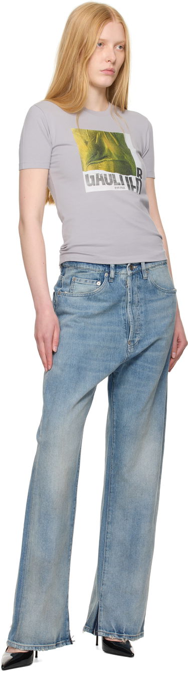 Tričko Jean Paul Gaultier Jean Paul Gaultier Cotton Water Print T-Shirt Šedá | 25/03-W-TO294-J002-134812, 3