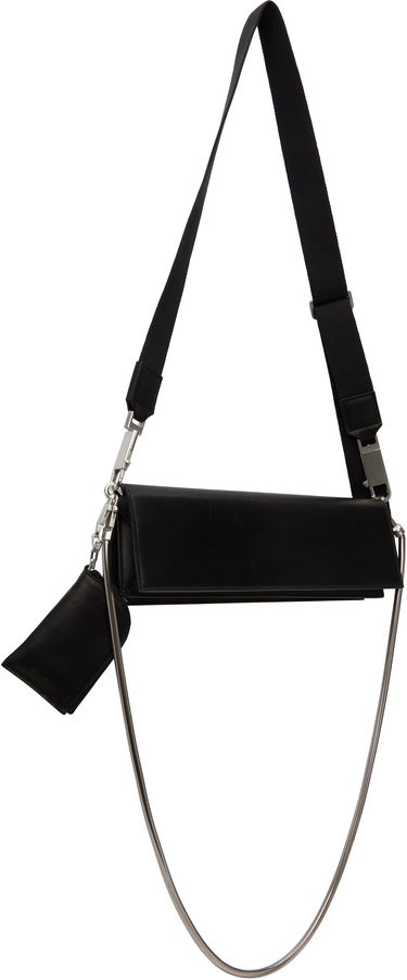 Taška cez rameno Rick Owens Rick Owens Hollywood Griffin Baguette Bag with Metal Detail Čierna | RO01E7442 LBLWEH, 2