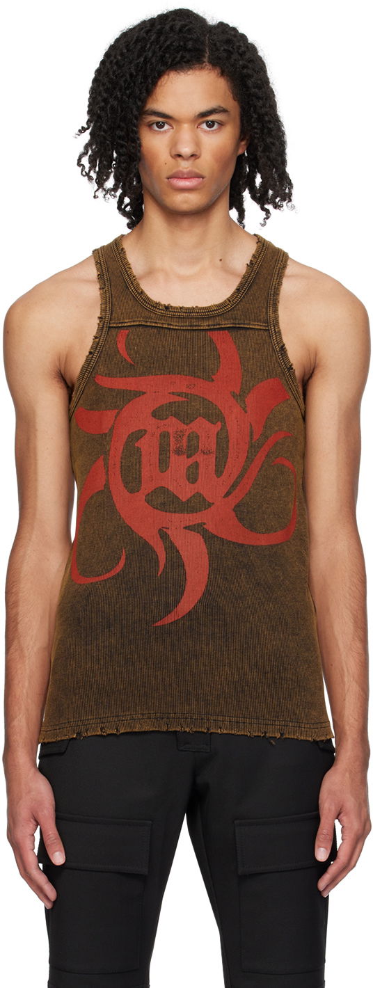 Tielko MISBHV 'The Beach' Tank Top Hnedá | 240M108, 0