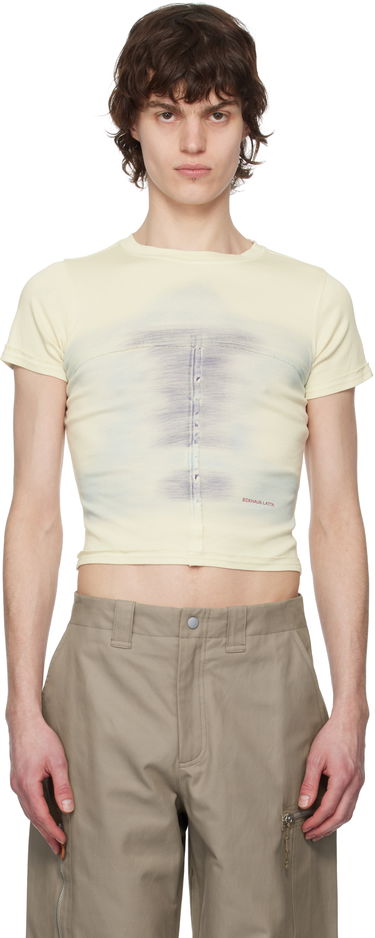Crop Top Eckhaus Latta Eckhaus Latta Lapped Baby T-Shirt Žltá | 303-EL-PS25-O - OASIS, 0
