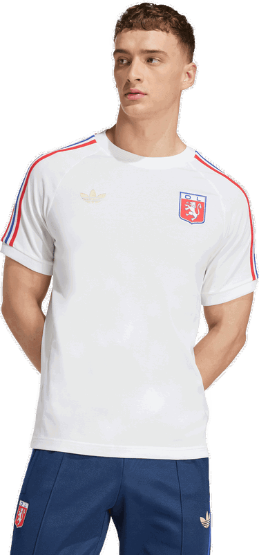 Tričko adidas Originals Olympique Lyon 75 T-Shirt Biela | jl8080, 4