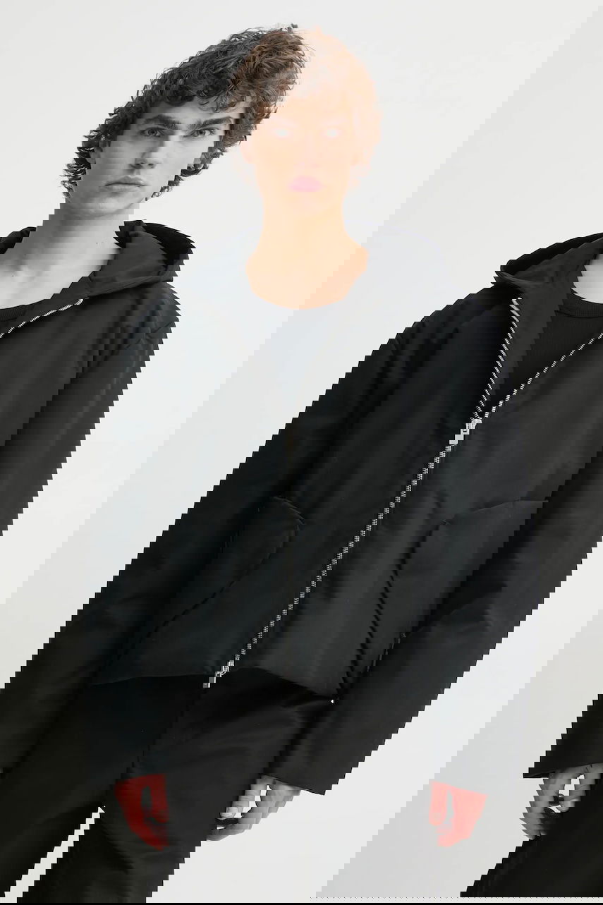 Bunda HELIOT EMIL Oversize Transitional Hooded Jacket Čierna | SS25.M.02.148.BLK01, 0