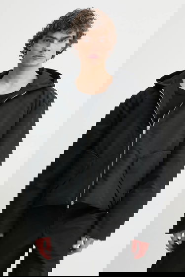 Bunda HELIOT EMIL Oversize Transitional Hooded Jacket Čierna | SS25.M.02.148.BLK01, 0