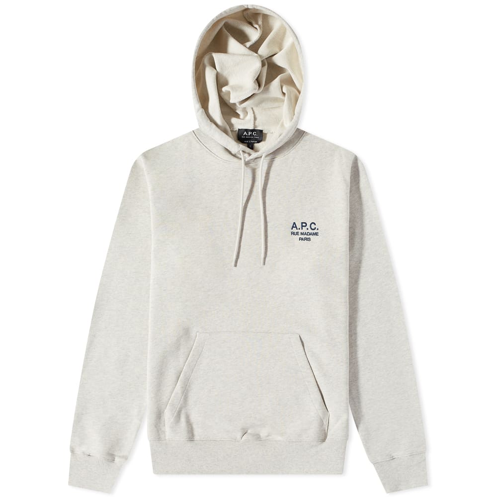Mikina A.P.C. Marvin Small Logo Hoodie Šedá | COEZD-H27733-PAA, 0