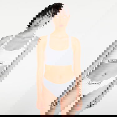 Nohavičky CALVIN KLEIN Thong Reimagined Heritage Biela | QF6774E 100, 0