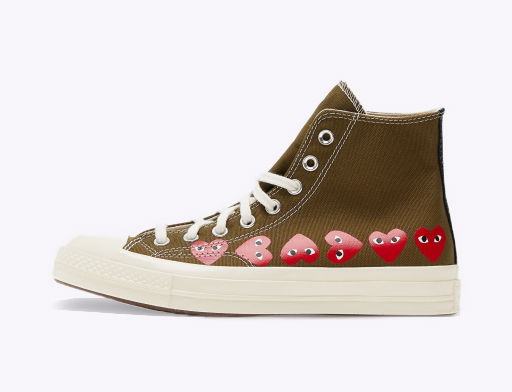 Tenisky a topánky Converse Comme des Garcons x PLAY Chuck 70 High Zelené | 162973C