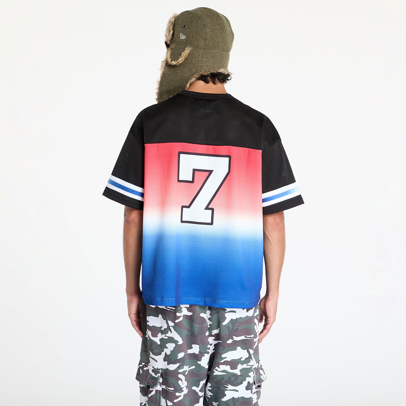 Dres Mesh Football Jersey Black Multi S