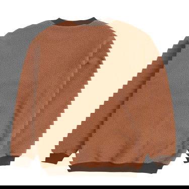 Mikina Pleasures Mars Sherpa Crewneck Brown Hnedá | P23SP019-BROWN, 6