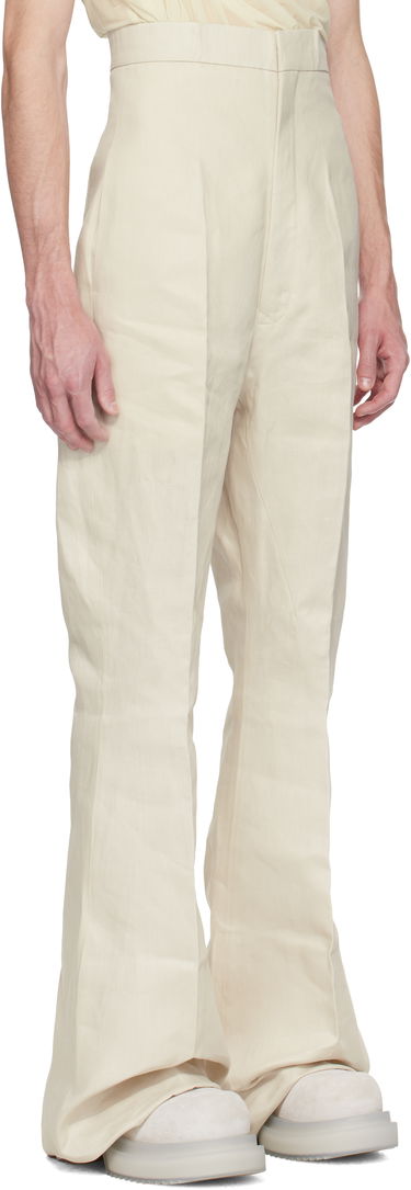 Nohavice Rick Owens Rick Owens Hollywood Dirt Bolan Flare Trousers Béžová | RR01E5351 TWL, 1