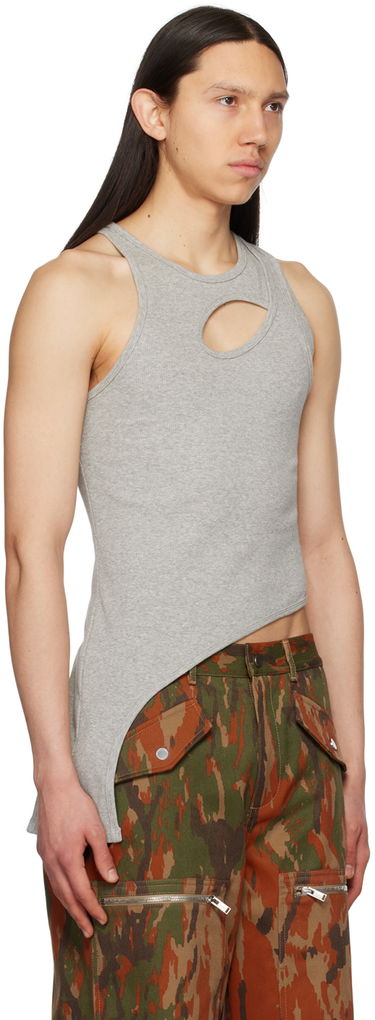 Tielko Dion Lee Cutout Asymmetric Tank Top Šedá | C3129S23, 1