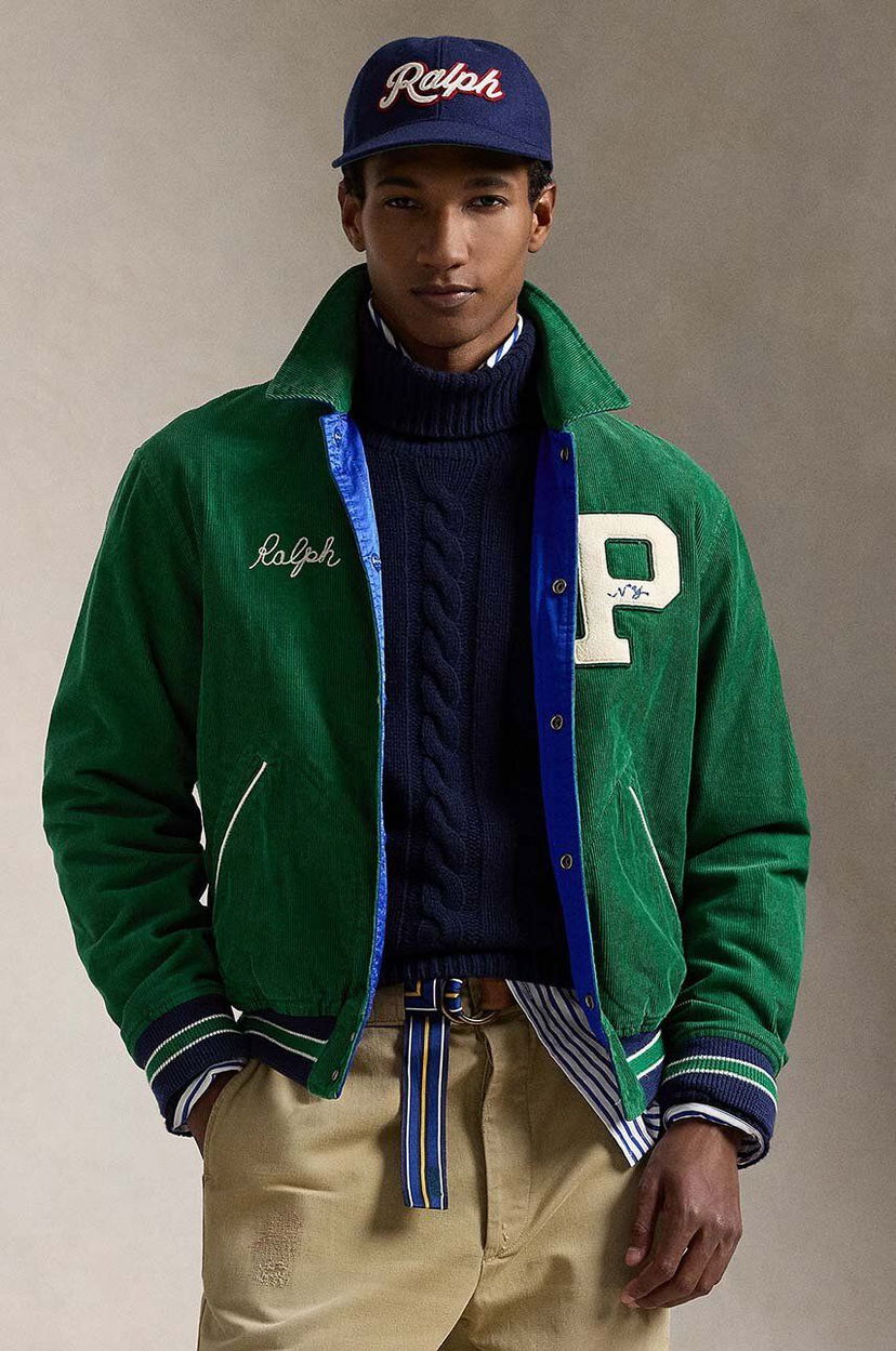 Bomber bunda Polo by Ralph Lauren Wale Bomber Jacket Zelené | 710944510