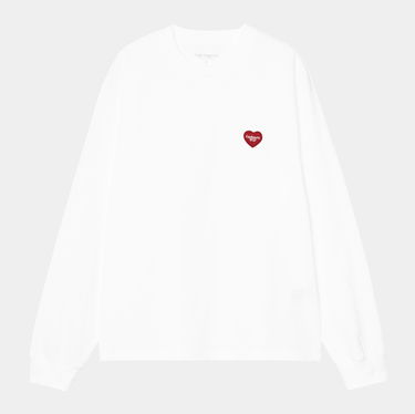 Tričko Carhartt WIP Long Sleeve Heart Patch T-Shirt Carhartt WIP Biela | I035469_23, 0