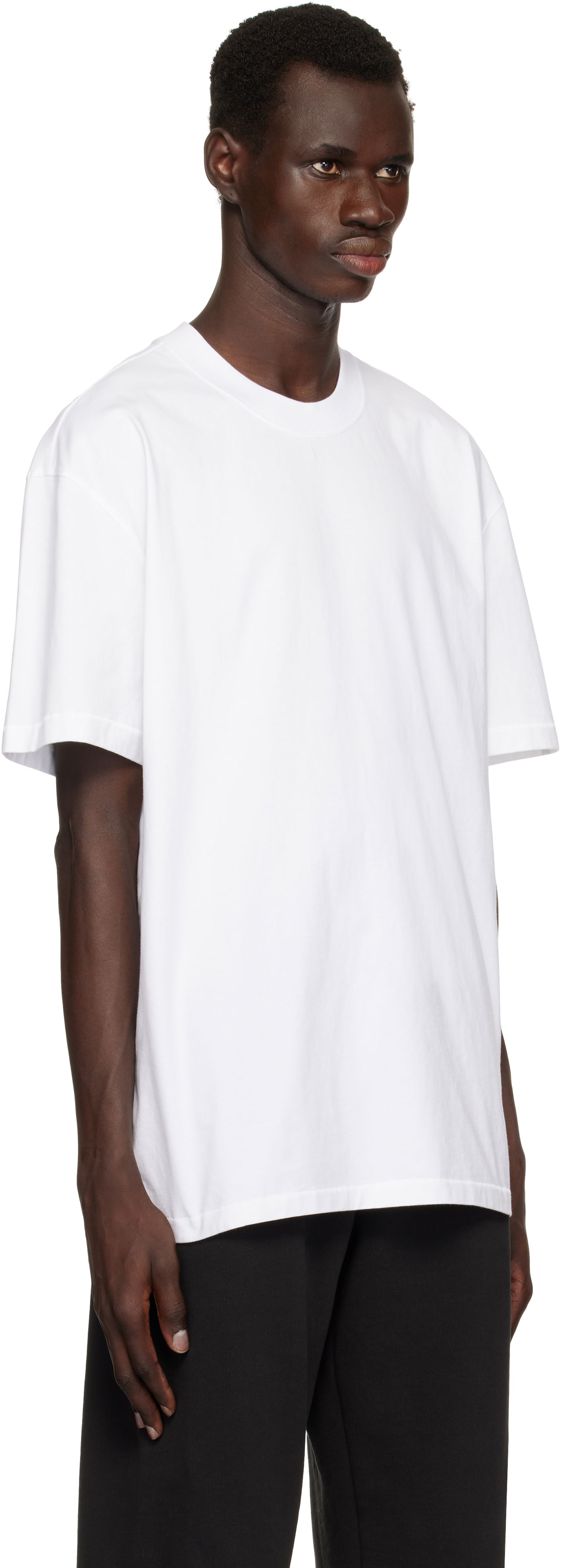 Tričko SKIMS SKIMS Heavyweight Cotton Relaxed T-Shirt Biela | SS-STT-6414M-CHALK, 1