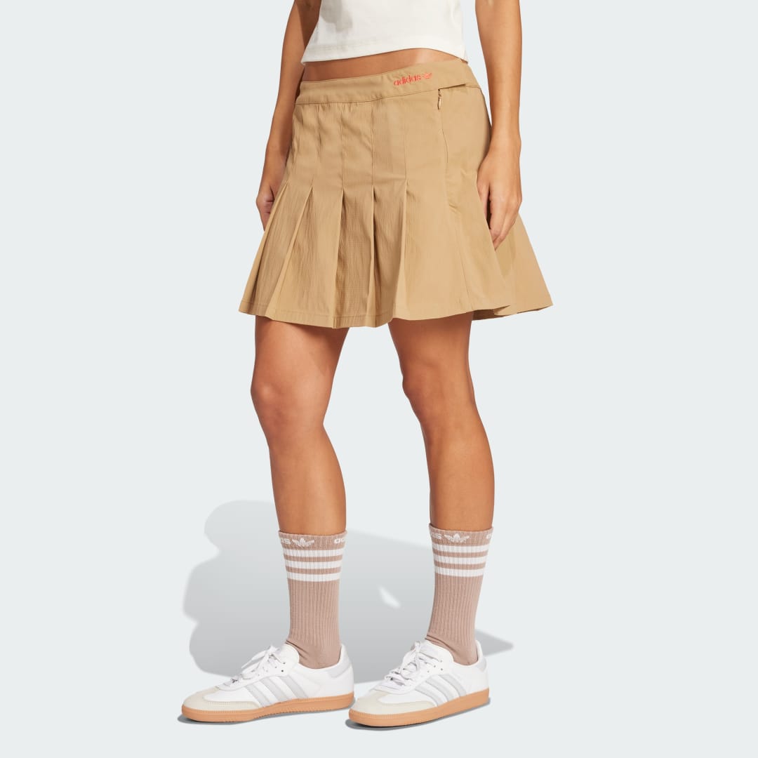 Sukňa adidas Performance Pleated Skirt Béžová | JY3564, 0