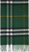 Green Check Cashmere Scarf