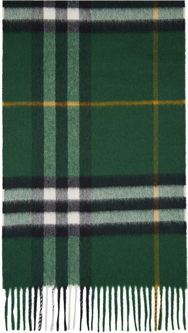 Oblečenie Burberry Green Check Cashmere Scarf Zelené | 8094653, 0