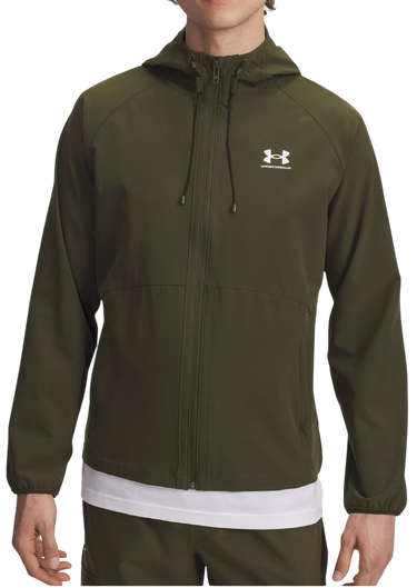 Bunda Under Armour Vibe Woven Hooded Jacket Zelené | 6003001-002, 0