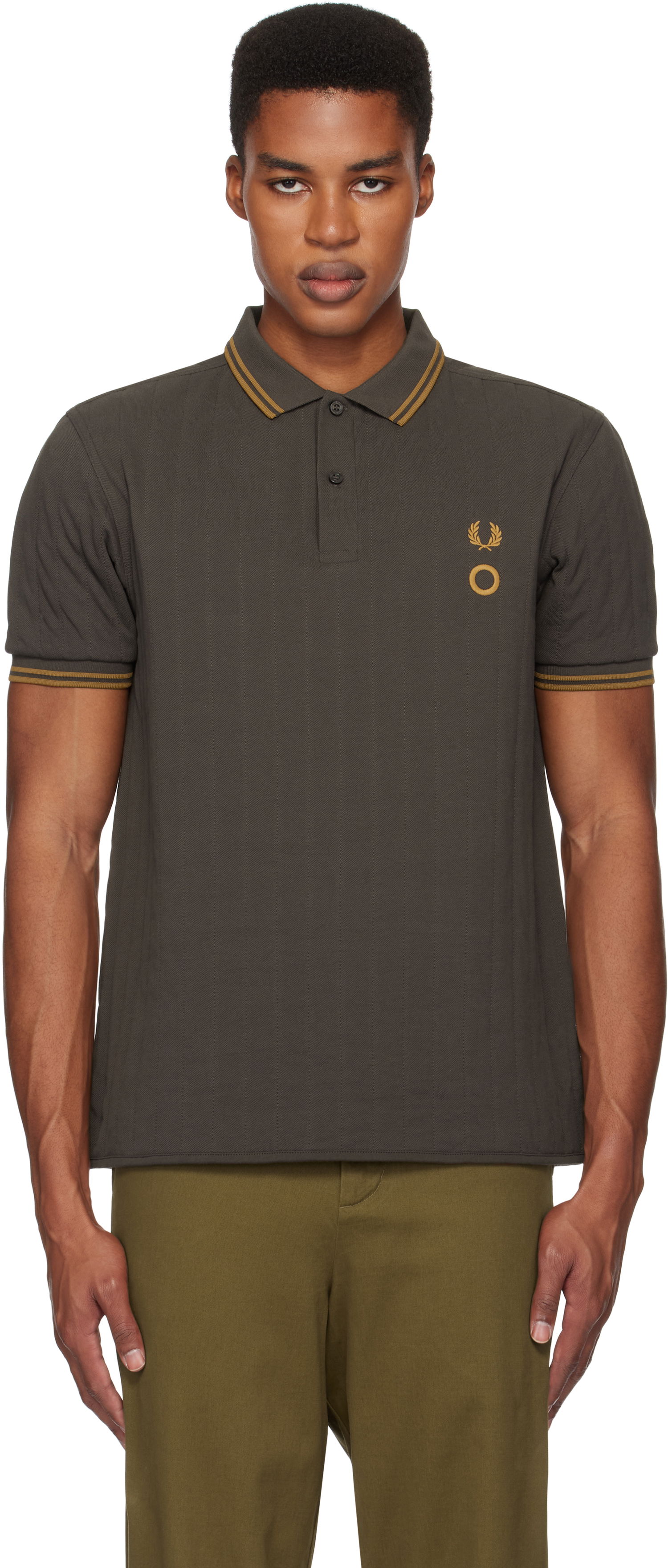 Polo tričko Craig Green Short Sleeve Quilted Polo Zelené | SM8153, 0