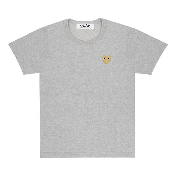 Tričko Comme des Garçons COMME des GARCONS PLAY Gold Heart T-Shirt Šedá | AZ-T215-051-3, 0