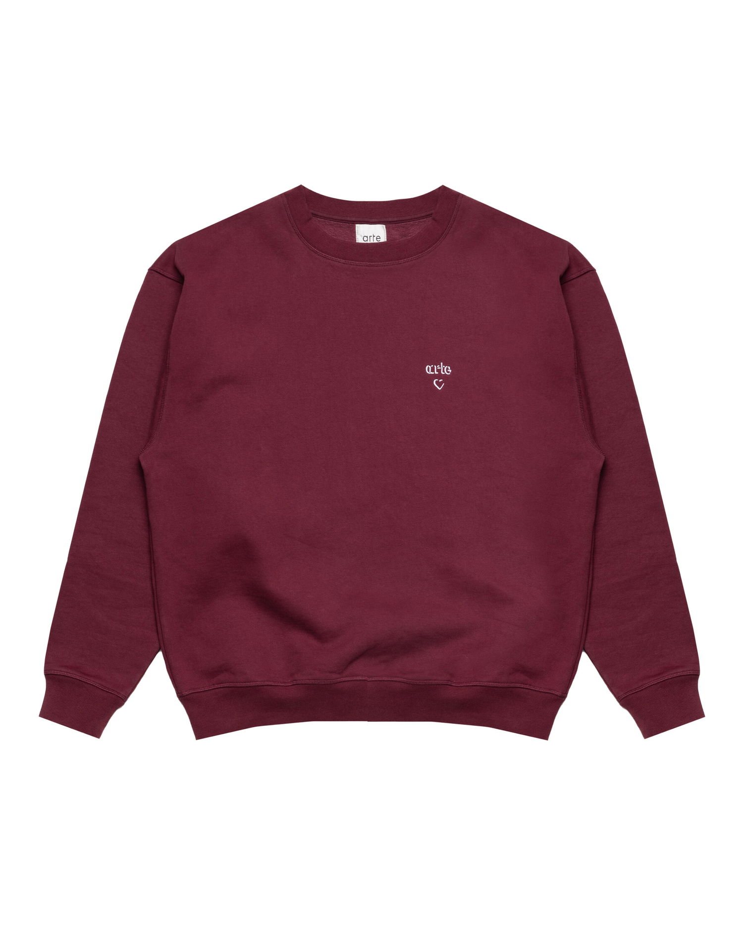 Mikina Arte Antwerp Arte Antwerp Heart Crewneck Sweatshirt Vínová | AW25-110C-BOR, 0