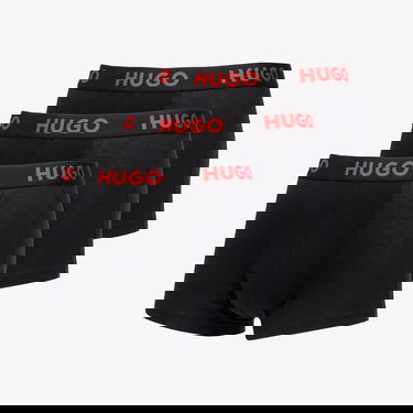 Boxerky BOSS Logo-Waistband Stretch Trunks 3-Pack Black Čierna | 50496723-001, 0