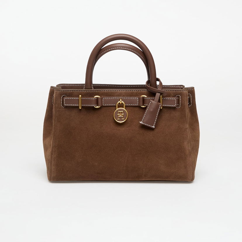 Tote bag Tommy Hilfiger American Icon Le Legacy Mini Tote Suede Hnedá | AW0AW18202 GV0