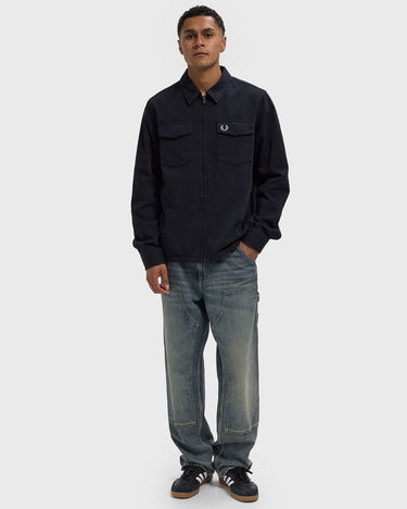 Košeľa Fred Perry Twill Zip Through Overshirt Navy | M9833-608, 2