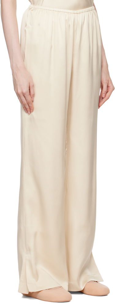 Nohavice Anine Bing Silk Wide Leg Trousers Béžová | A-03-3353-SDA26, 1