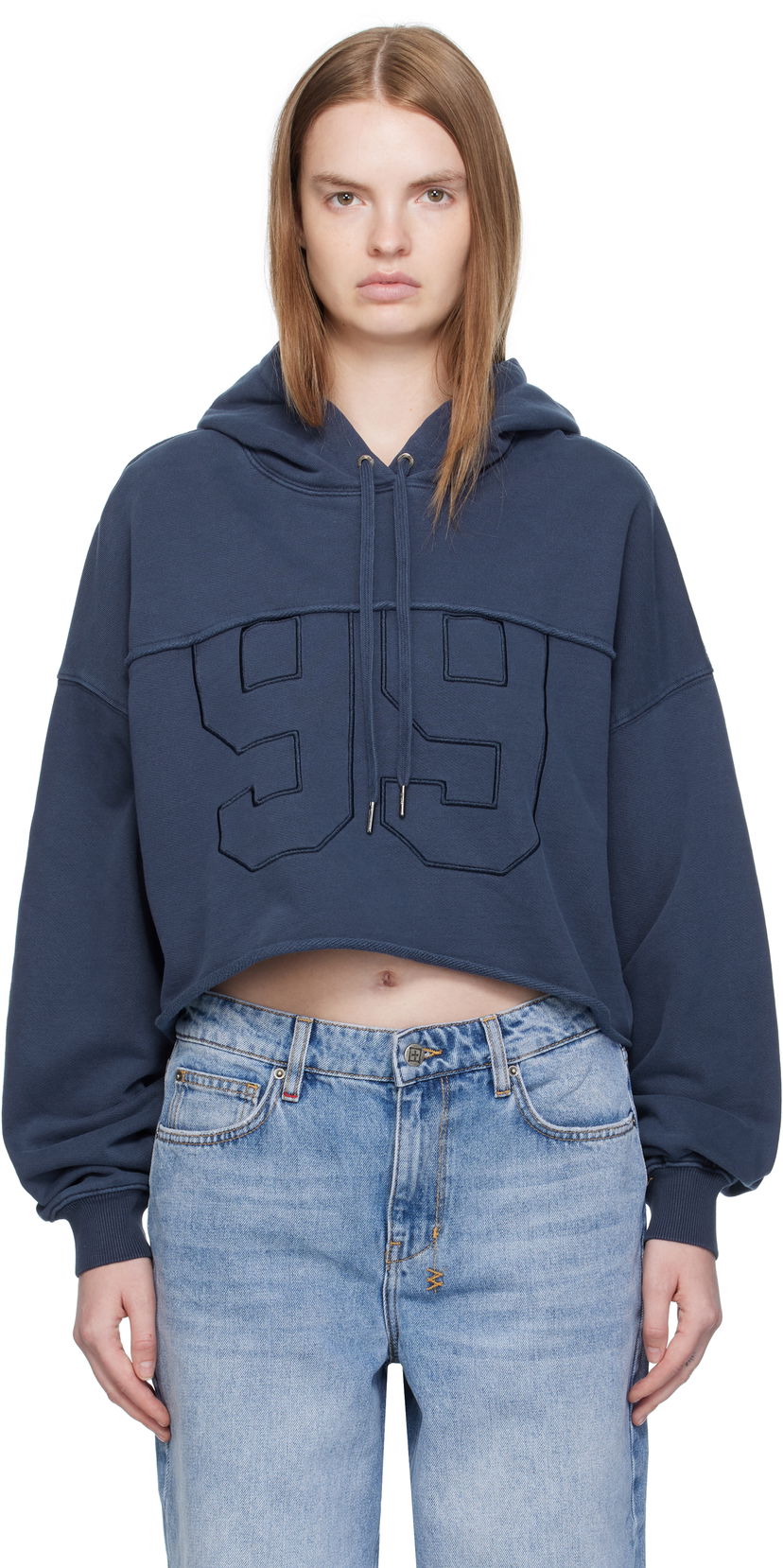 Mikina Ksubi Ksubi Oh G Cropped Hoodie Modrá | WFA25FL004