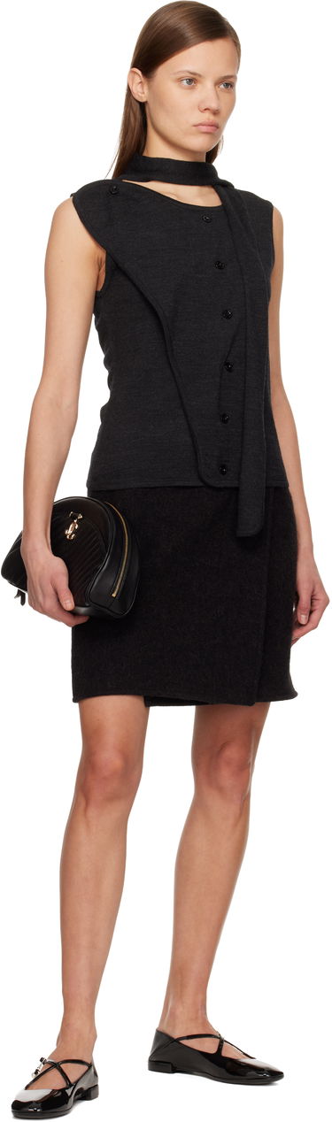 Kabelka Jimmy Choo Avn Quilted Curved Pouch Čierna | AVN CURVE POUCH, 3