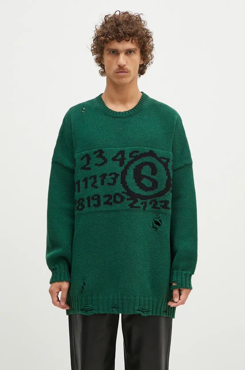 Sveter Maison Margiela Sweater Zelené | SH2HL0015.M13074, 0