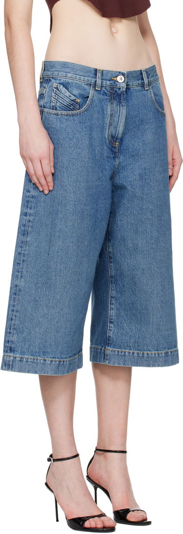 Šortky The Attico The Attico Washed Denim Shorts Modrá | 251WCQ00012 DDD085AA, 1