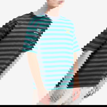 Tričko Drôle de Monsieur Logo Stripe T-Shirt Zelené | F-TS224-CO135-NY, 2