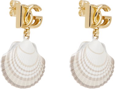 Náušnice Dolce & Gabbana Gold-tone Shell Dangle Earrings Metalická | WEQ6A1W1111ZOO00, 4