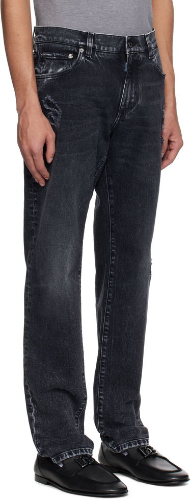 Džínsy Dolce & Gabbana Dolce&Gabbana Distressed Jeans Čierna | GY07CDG8MI9, 1