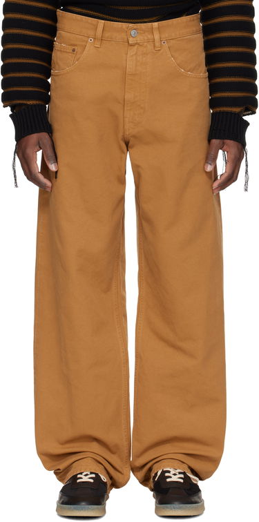 Džínsy Maison Margiela MM6 Maison Margiela Canvas Trousers Hnedá | SH0LA0021 M35249, 0