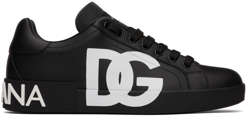 Tenisky a topánky Dolce & Gabbana Black Portofino Čierna | CS1772AC330, 0