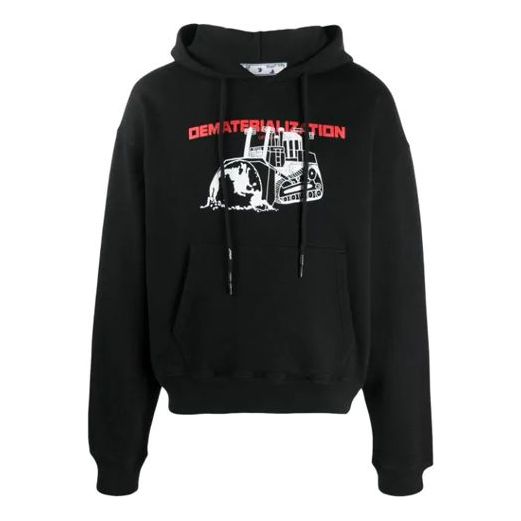 Mikina Off-White Dematerialization Logo Print Hoodie Čierna | OMBB037R21FLE0041025
