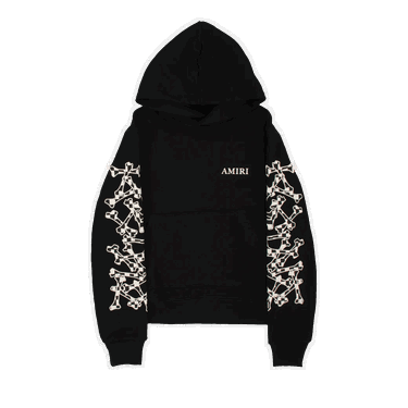 Mikina AMIRI Checkered Bones Hoodie Čierna | AW22MJG020 001 BLAC, 0