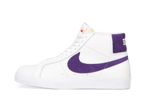 Skateboarding Nike SB Blazer Mid ISO "White Court Purple" Biela | DZ4949-100