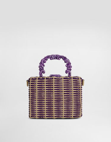 Kabelka Dolce & Gabbana Dolce & Gabbana Dolce Box Woven Handbag Fialová | BB5970A9AC58S534, 3