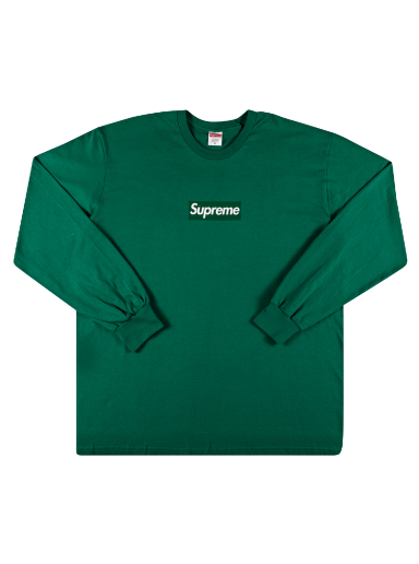 Tričko Supreme Box Logo Long-Sleeve Tee Zelené | FW20T15 LIGHT PINE