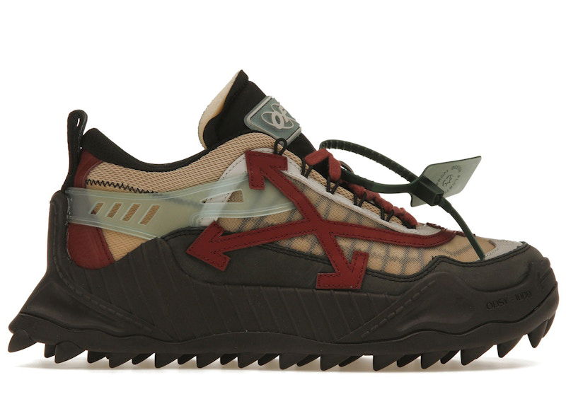 Tenisky a topánky Off-White Odsy-1000 Black Burgundy Vínová | OMIA139S23FAB0011027, 0
