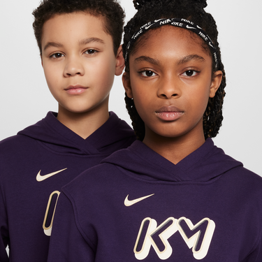 Mikina Nike Kylian Mbappé Club Fleece Hoodie Fialová | HQ3685-585, 3